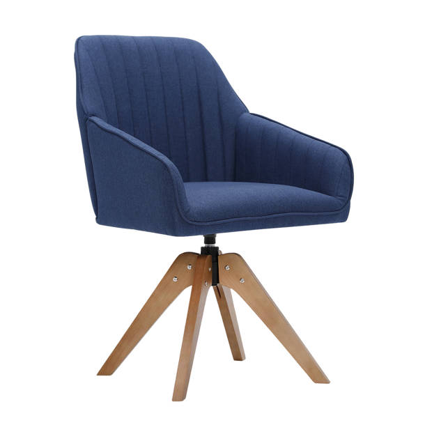 Corrigan Studio® Armchairs Comfortable Upholstered Office Chair, 360